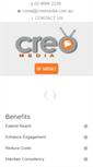 Mobile Screenshot of creomedia.com.au